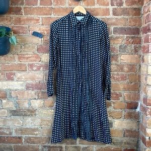 Max Mara black and white silk dress 100% silk